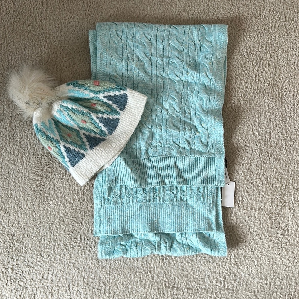 Talbots hat and scarf